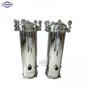 China SS 304 Cartridge Filter Housing for Water Treatment with 5 micron pp filter cartridge on sale