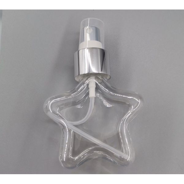 Star Shape Fine Mist Petg Spray Pump Bottle For Cosmetic Container Packaging