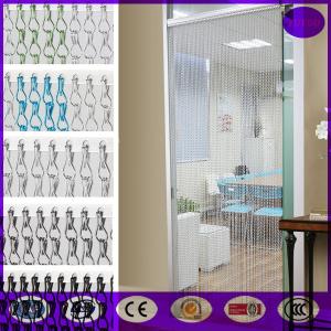 Buy cheap Silver color Aluminum metal curtain metal chain link fly pest insect door screen curtain product