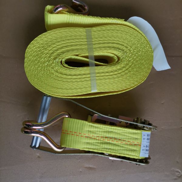 Ratcheting Tie Down Straps J-Hook 8000 Lb Capacity 2 In. X 39 Ft.