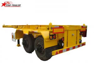 Buy cheap 30T Capacity Container Skeletal Trailers , Carbon Steel Skeleton Semi Trailer product