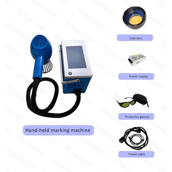 6KG Protable Animal Ear Tag Laser Marking Machine Fiber Laser Etching Machine 20w
