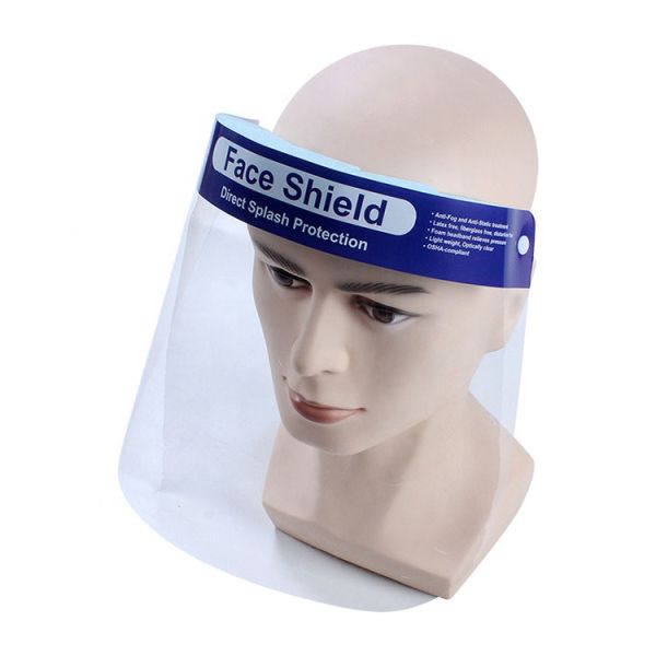 CE FDA Approval Clear Plastic Face Shield , Full Face Shield Environmental Firendly