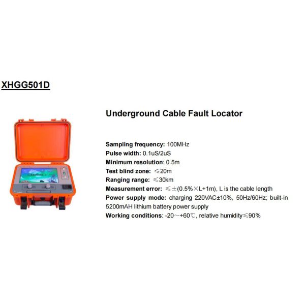 10 Inch LCD TDR Cable Fault Locator for Underground Testing