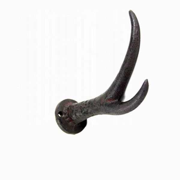 Deer Antler Cast Iron Wall Hooks Cast Iron Crafts Rust