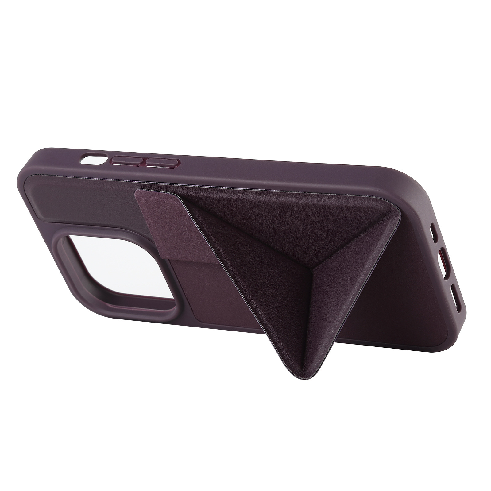 For 15 Pro Max TPU+PC Case Stand Design Waterproof Shockproof Protective Mobile Phone Case