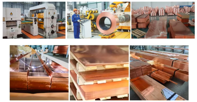 3mm 5mm 20mm Thickness Copper Cathode Plates T2 4x8 Copper Plate Sheet