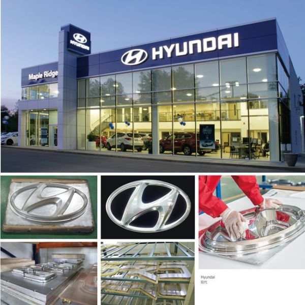 LED Plastic 3D Car Logo, 3D Acrylic Car Sign for 4s store shop