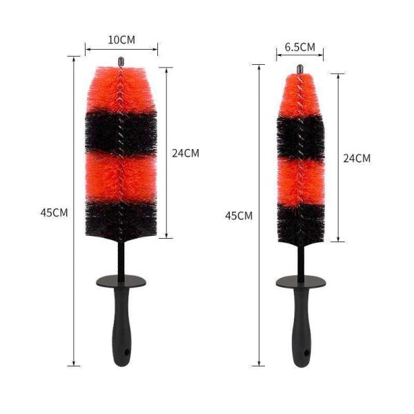 Long Handle Polyethylene Car Wheel Cleaning Brush 45cm X 6.5cm