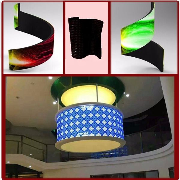 Indoor Soft Flexible LED Display durable Soft Rubber Module Full Color Indoor