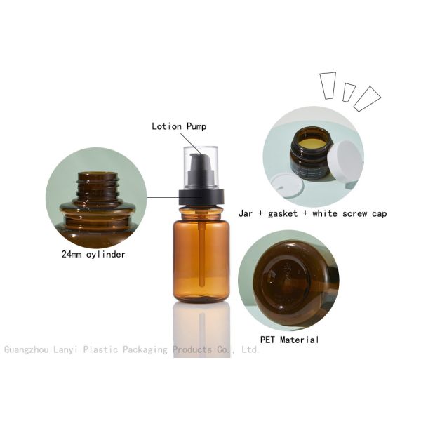 Screen Printing 110ml 140ml PET Cosmetic Lotion Bottle