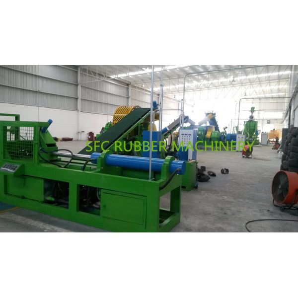Customized Auto Waste Tire Recycling Machine , Crumb Rubber Machine