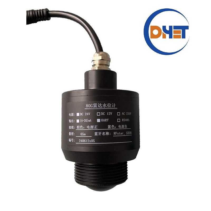 80GHz radar Level Sensor with Millimeter Wave Technology, RS485 Water Radar Level Sensor Transmitter Measurement
