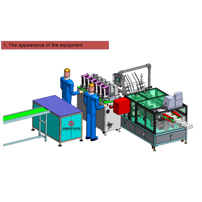 Automatic Box Filling Packing Machine Mask Box Folding Sealer Square Mask Box Packing Machine