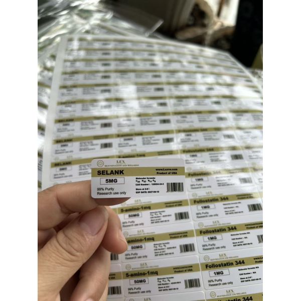 GHK-CU PVC self adhesive label sample 2