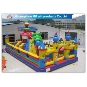 Buy cheap Outside Inflatable Amusement Theme Parks With Bounce House Waterproof PVC product