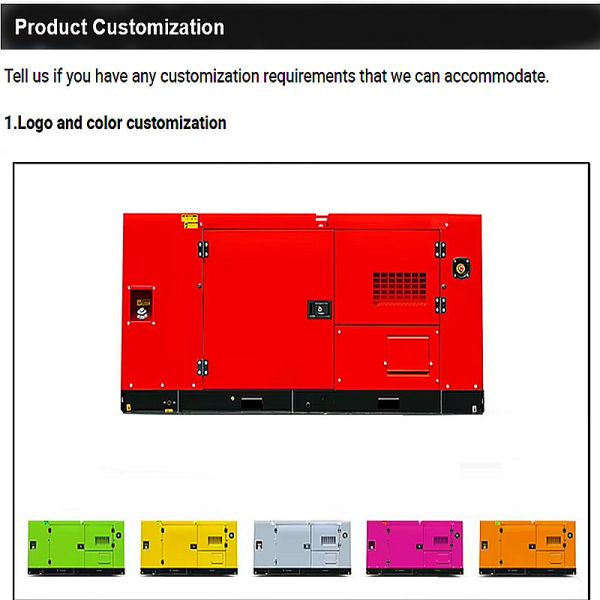 Eco Friendly Diesel Engine Generator Set Automatic Standby Power System Portable Silent Diesel Generator