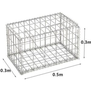 Buy cheap 5mm Galvanized 0.5x0.3x0.3m Welded Mesh Gabion Baskets product
