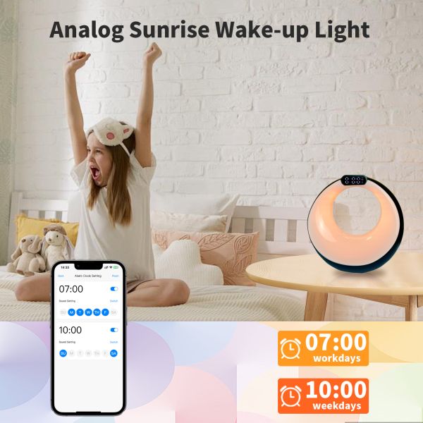 Portable Wireless Gaming LED Smart Bluetooth Speaker Colorful Alarm Clock Outdoor Party Audio Player
