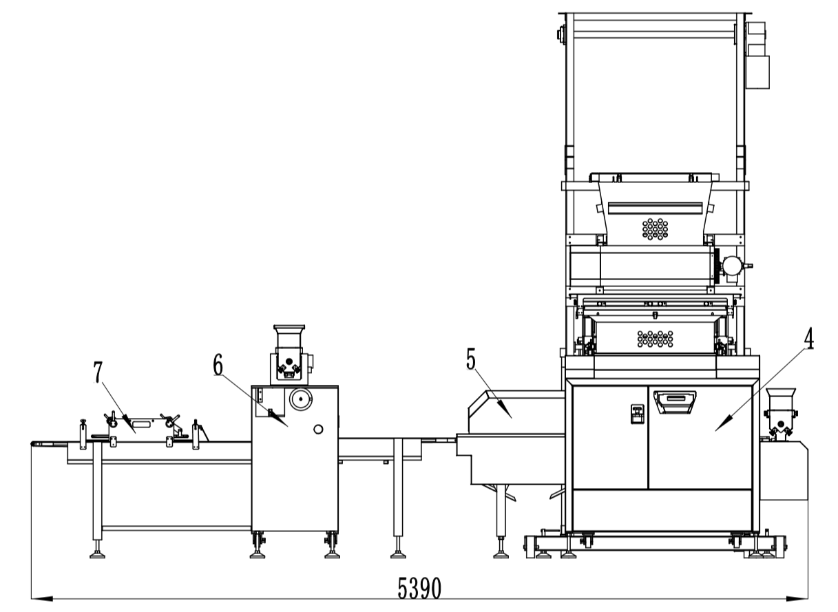 H500 SUS304 Material Toast Making Machine With Industrial Output And Weight Unit