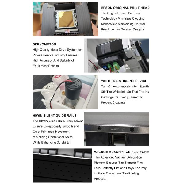 Full-Automatic DTF Printer with Multi Color Printing and 30cm Printing Width for Digital T-Shirt Printing