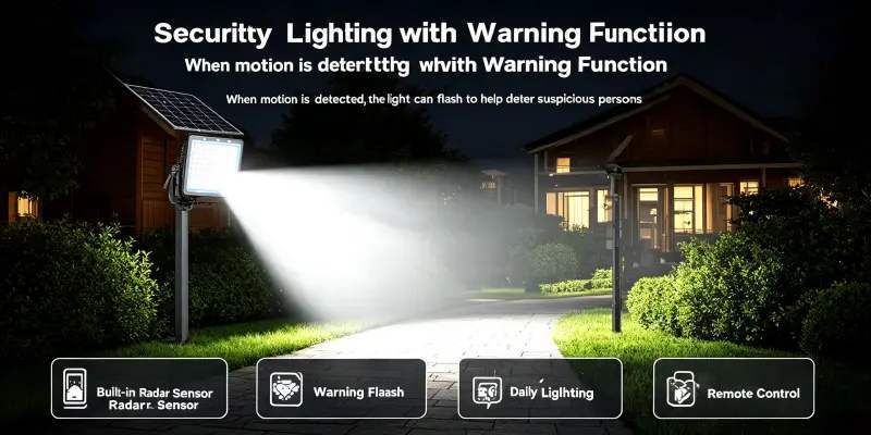 Solar courtyard light installation and application examples
