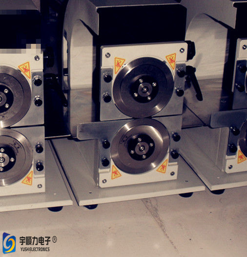 Accuracy Adjusting V Cut PCB Depaneling Machine With Circular Blades