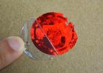 One time use tamper evident red holograhic security stickers