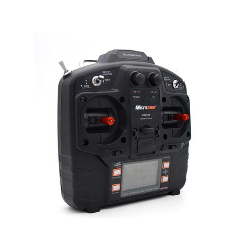 Microzone MC8B 2.4G 8CH Remote Control Transmitter 8RE 8 Receiver Radio System For RC Aircraft Fixed-wing Helicopter