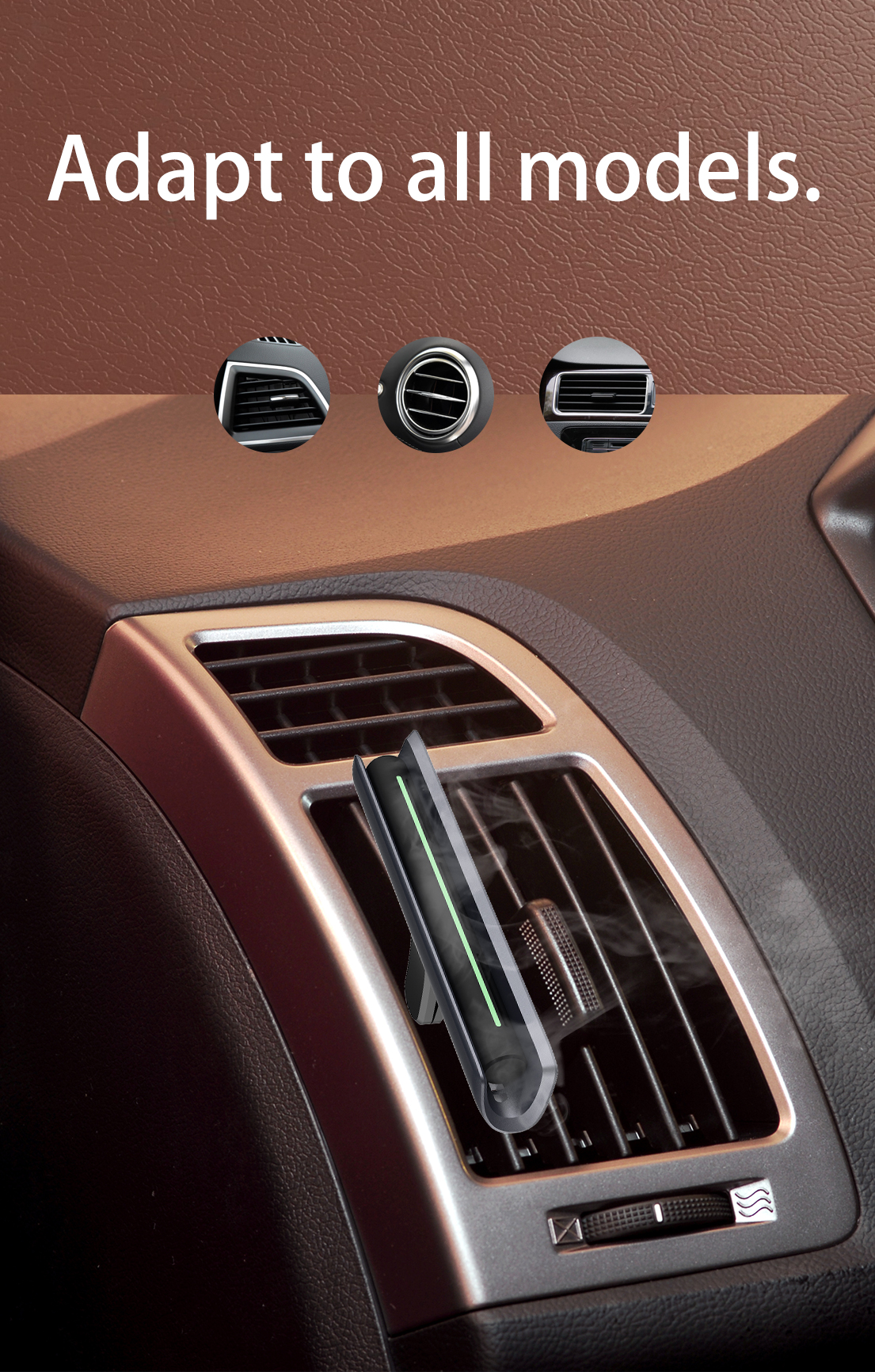 Wholesale Custom LOGO Mini Custom Car Fragrance Diffuser Car Perfume Vent Clip Car Air Freshener