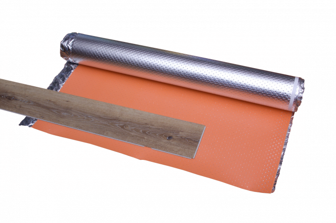 Green Underfloor Heating Underlay Under Laminate Flooring 2mm 33kg/cbm 1