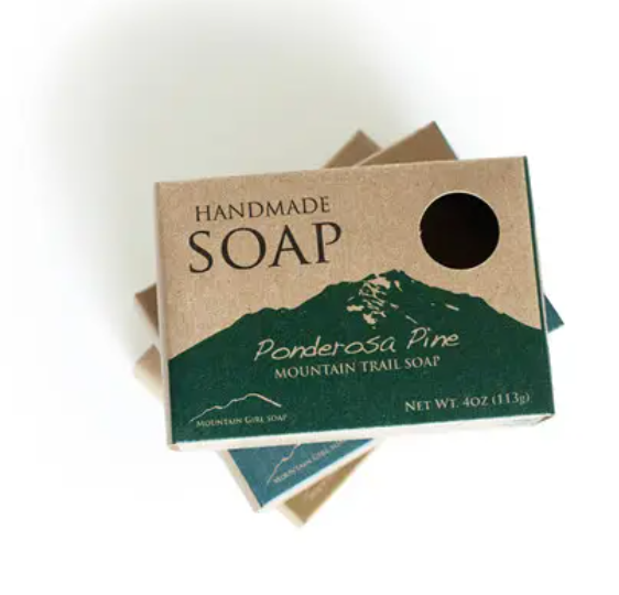 Full Color Printing Brown Kraft Paper Small Handmade Soap Packaging Paper Box Custom