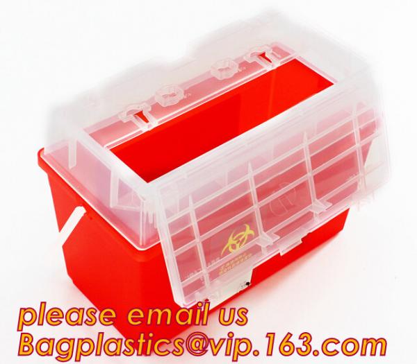 OEM 3l 5l 10l 12l 21l 22l yellow hospital biohazard medical needle disposal plastic safety sharp container with handle