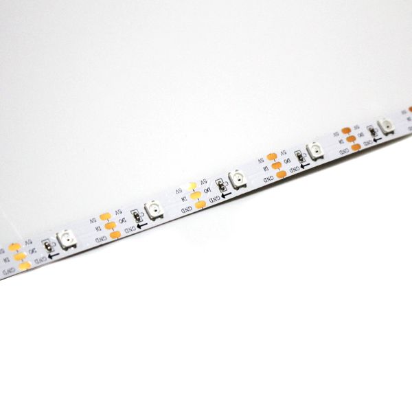 DC12V/24V CCT2700K-6500K 60pcs/m PVC Material SMD 5050RGB LED Strip