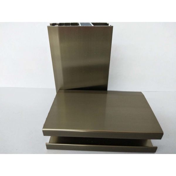 Rectangle Shape Kitchen Cabinet Aluminium Profile / Sliding Window Frame