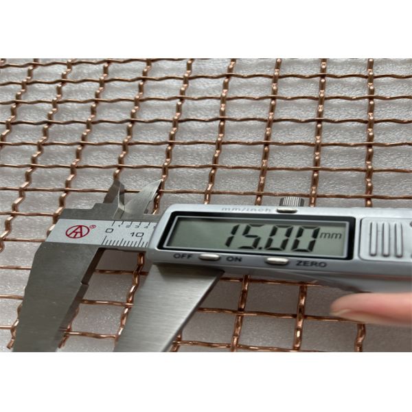 2mm Wire diameter 28mm Mesh size Faraday cage use woven copper mesh 4