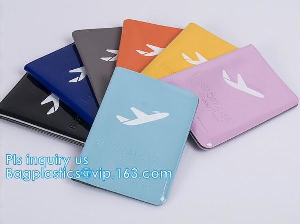 New Arrival Plastic PVC Passport cover, Fashion journey 3D PVC synthetic leather travel map passport cover, passport pac