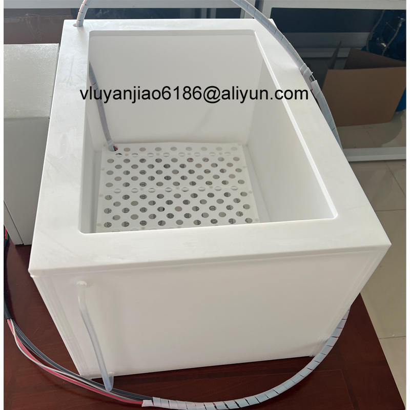 PTFE Wet Etching High-Temperature Process Tanks With 3kw PTFE Heater And Temperature Control Box