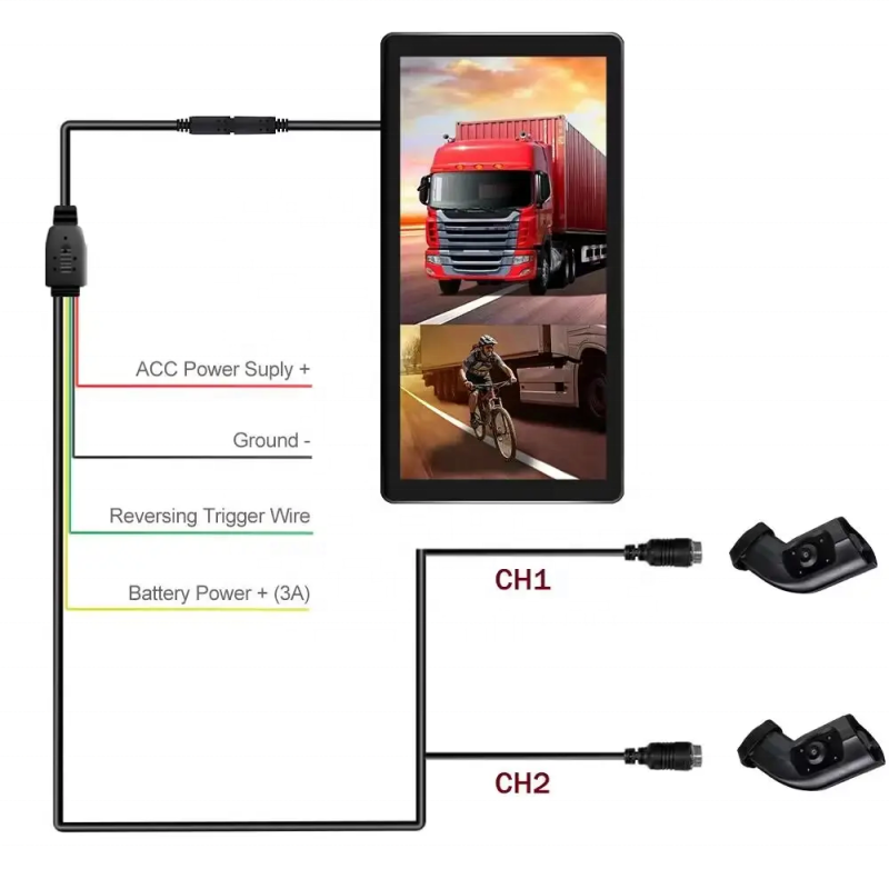Professional First-Generation Smart HD Car Rearview Mirror with Night Vision Waterproof Split Screen Function