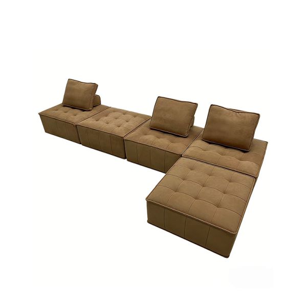 Modern Lazy Home Compressed Sofa Single Fabric Sponge Compressed Sofa Modern