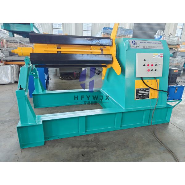 6 Ton Capacity Electric Uncoiler Machine with PLC Control System and Hydraulic Pressure for Metal Coil Unwinding