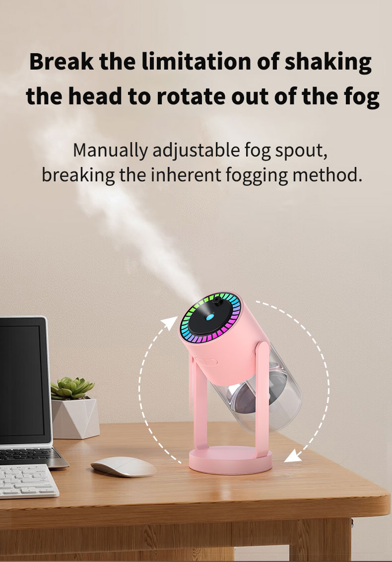 Factory Customized Logo Ultrasonic Mist Mini Portable USB Led Night Light Starry Projector Air Humidifiers for Car