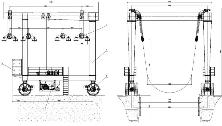 Factory Direct Custom Container Straddle Carrier | High Efficiency Rubber Tyred Portal Carrier for Port Terminal
