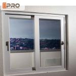 Energy Saving White Aluminium Sliding Windows With Reflective Glass top hung