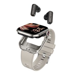 Buy cheap TWS 2-in-1 Bluetooth Earphones and 2.02''TFT Square Screen Bluetooth Call Smart Watch with 400911 Battery Capacity 3.7V/25MAH product