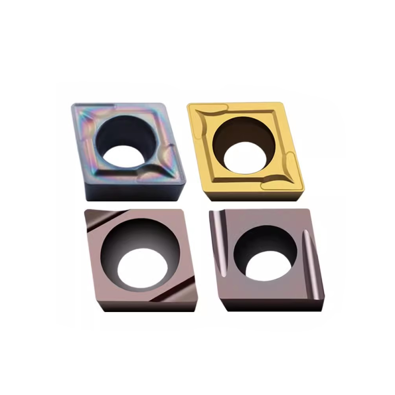 Turning Tools Carbide Inserts Tungsten Steel CCMT / CCGT Grooving Tools For Turning Operations