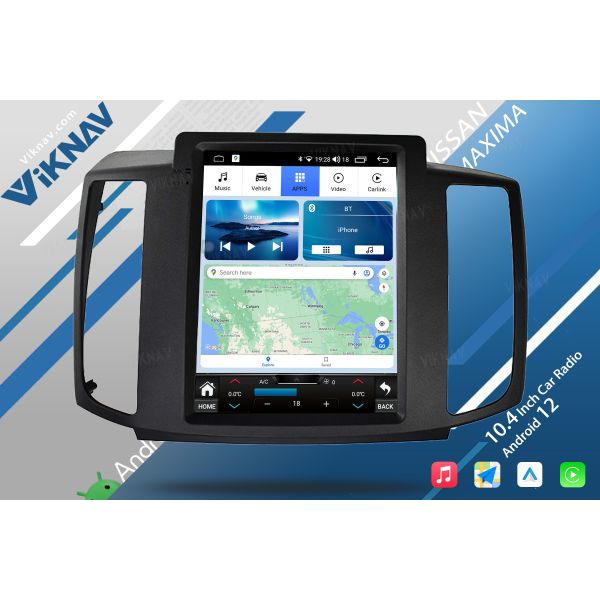 2008-2012 Nissan MAXIMA Double Din Bluetooth Head Unit Car Stereo Replacement