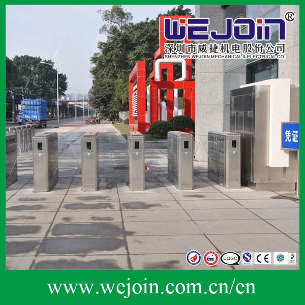 DC 12V Motor Flap Gate Barrier , Turnstile Access Control System With LED Light