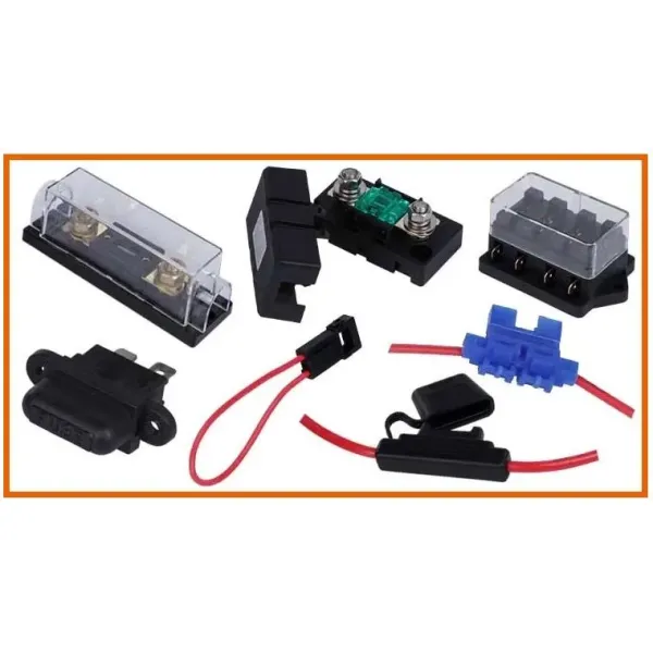 Fuse holder with cable connections