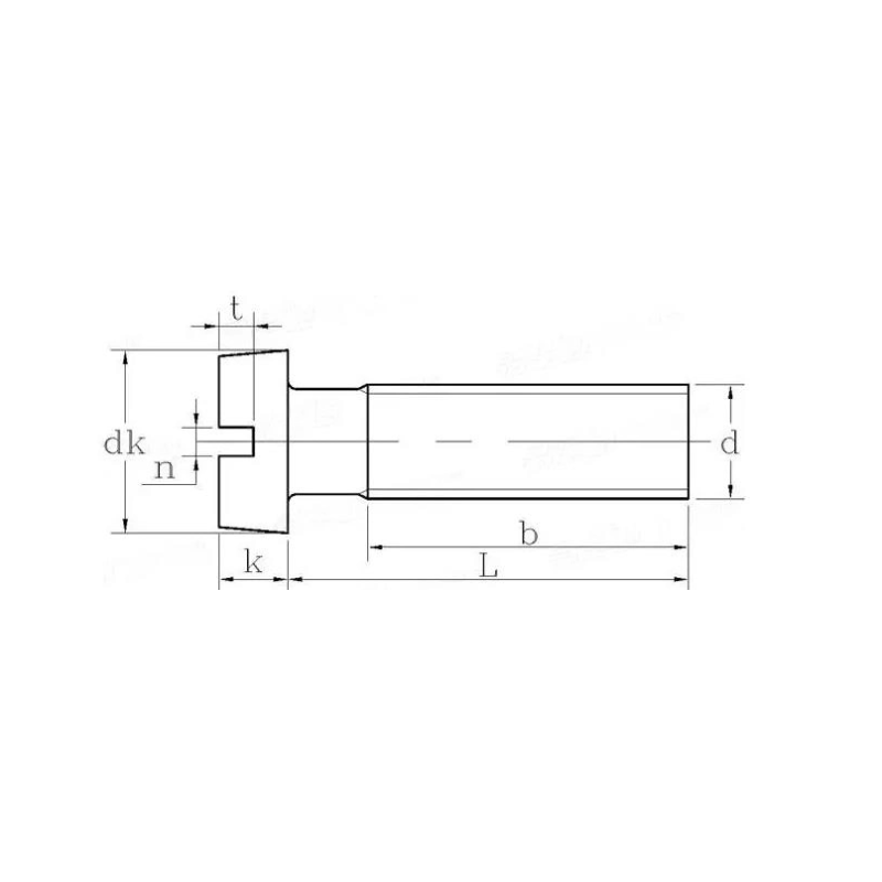 DIN84 slotted machine screws